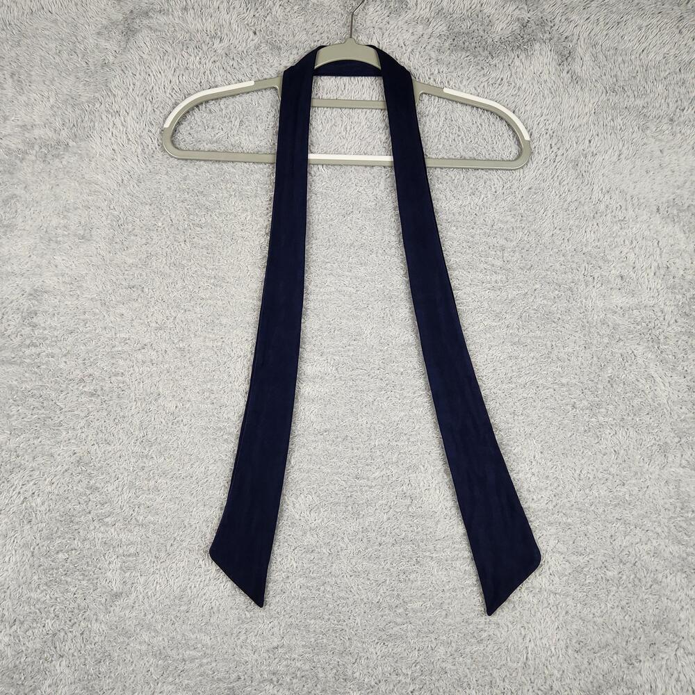 VintageSkinny Necktie Mens One Size Blue Solid Woven Slim Formal Wedding 90s Y2k